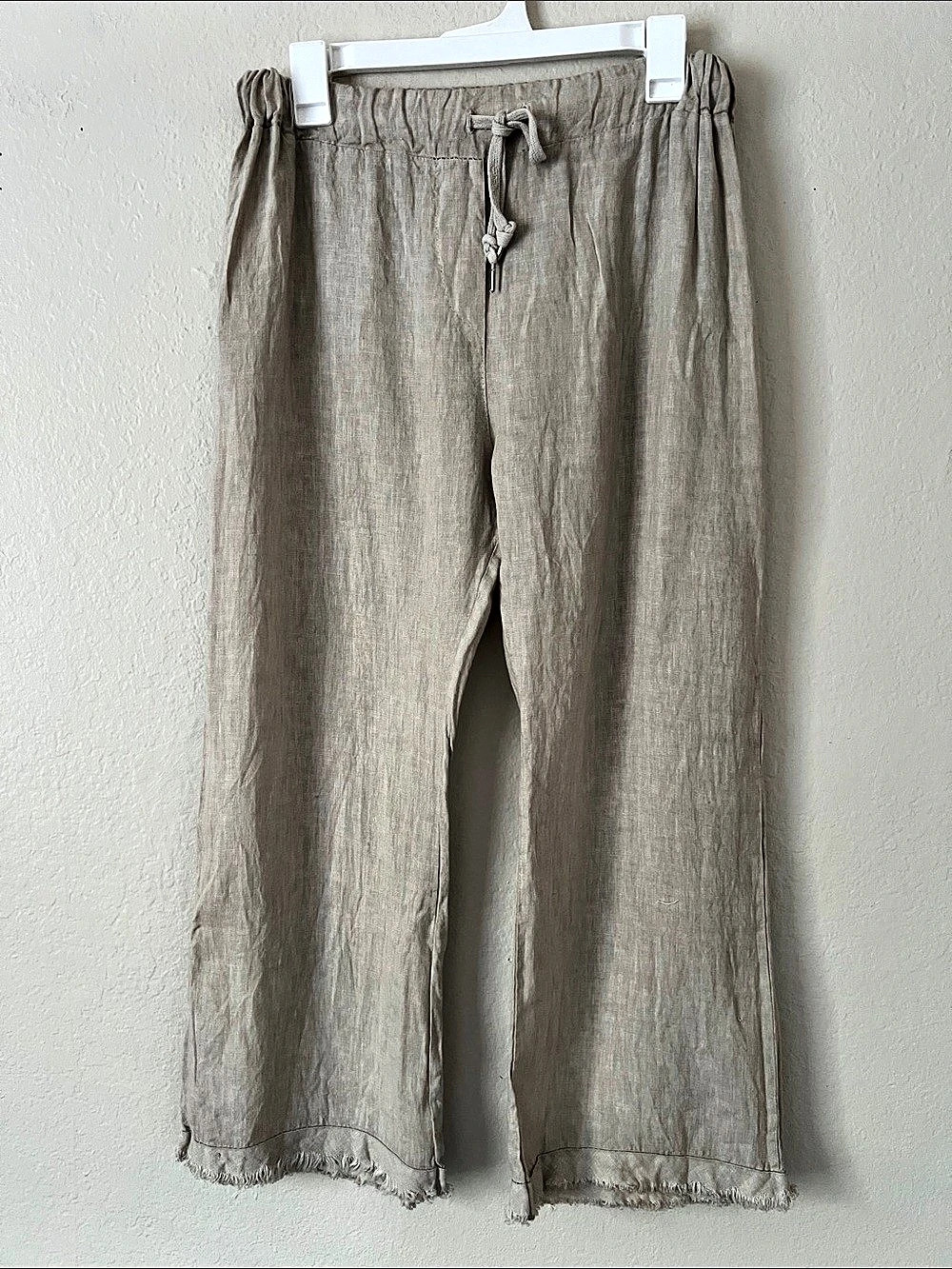 NWOT MAHINA 100% Linen Pants Light Brown Size 0